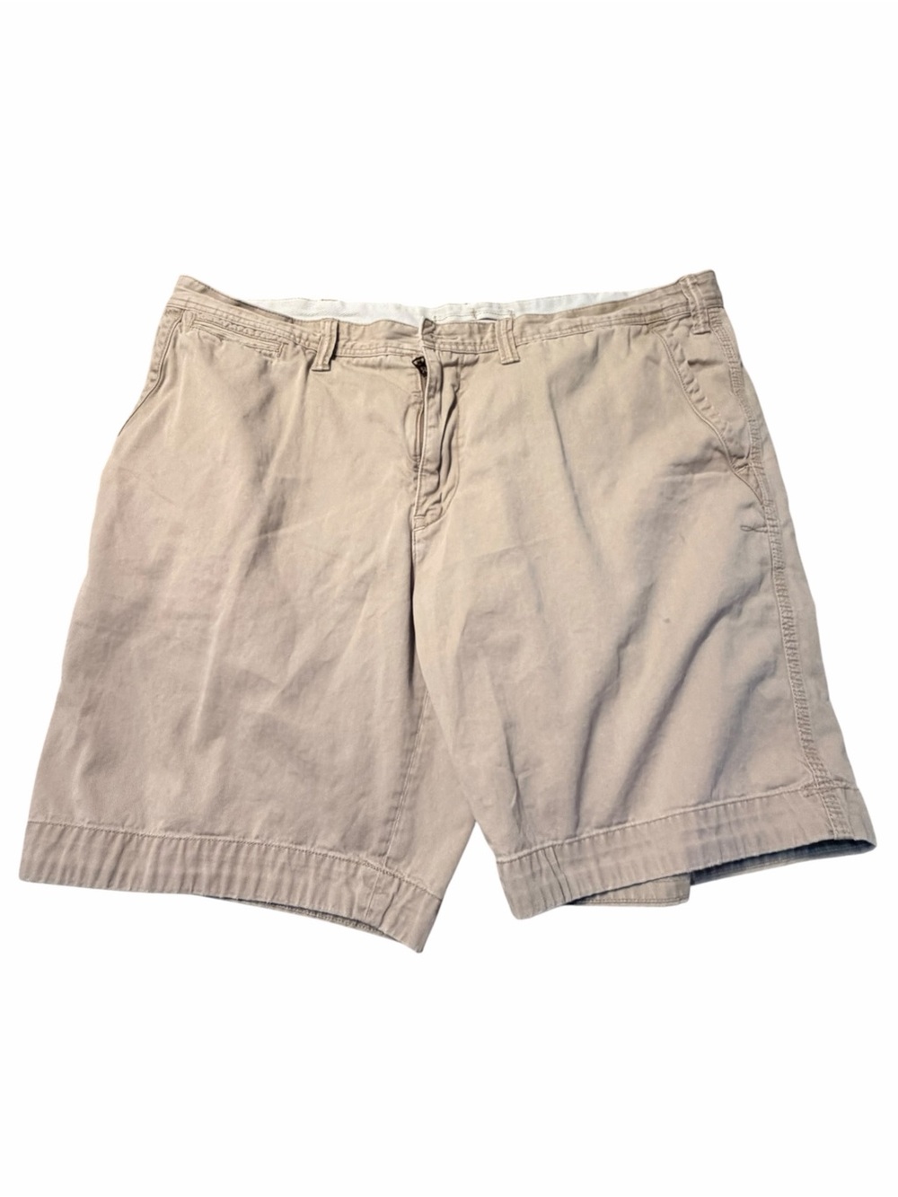 Polo by Ralph Lauren Beige Flat-Front Cotton Shorts